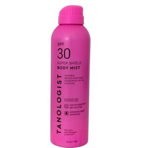Tanologist SPF 30 Super Shield Body Mist Sunscreen 6 oz Water Resistant Invisibl
